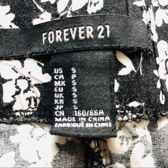 Forever 21 Floral High Waisted Pants - Picture 2 of 2